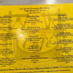 By The Sea Cafe - Menu June 2022