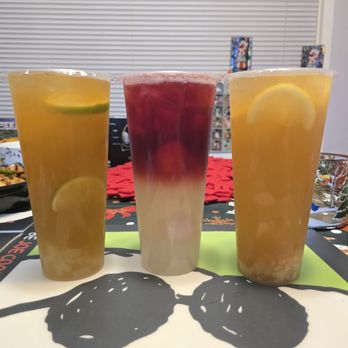Tian Fu - Peach Jasmine Limeade, Hibiscus Lychee Lemonade, Lychee Jasmine Tea - Chinese Near Me - Bellevue, Washington