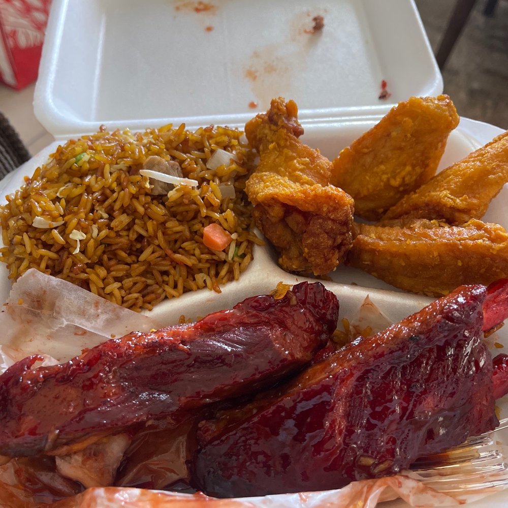 King Express - Barbecue Ribs meal with side order of wings - Chinese Near Me - Orlando, Florida
