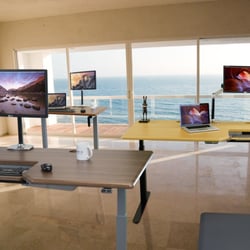 SitLess - Different Types of Standing Desks / Adjustable Height Desks at the Bellevue Showroom