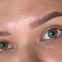 Eyebrows three days after initial microblading session. I was soooo in love with them.