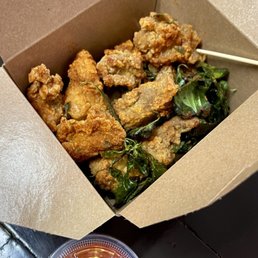 Basil Popcorn Chicken