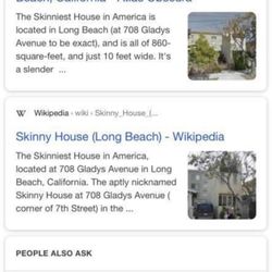Skinny House - Looked up "skinniest house in America"