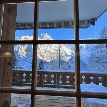 Restaurant Alpenruh - From the table - Swiss Food Near Me - Mürren, BE