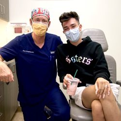 DLV Vision - Encino - Dr. Dougherty with our fellow sister and famous internet personality, James Charles! The result of his LASIK surgery? 20/20 vision!