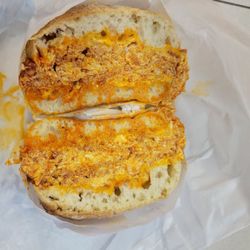 Donut Bros - Chorizo breakfast sandwich.  Was amazing!
