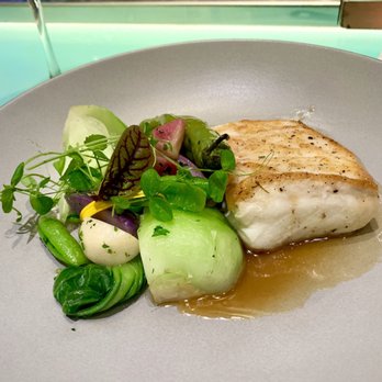 Harvest - Halibut with bok choy and radishes. - New American Near Me - Las Vegas, Nevada Harvest - Halibut with bok choy and radishes. - New American Near Me - Las Vegas, Nevada