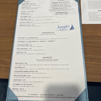 Joseph's By The Sea - Menu - New American Near Me - Old Orchard Beach, Maine Joseph's By The Sea - Menu - New American Near Me - Old Orchard Beach, Maine