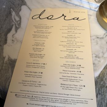 Dora Ristorante - Menu - Italian Near Me - La Jolla, California Dora Ristorante - Menu - Italian Near Me - La Jolla, California