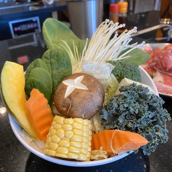Shabu Squared - veggies that come with every order - Japanese Near Me - Houston, Texas Shabu Squared - veggies that come with every order - Japanese Near Me - Houston, Texas