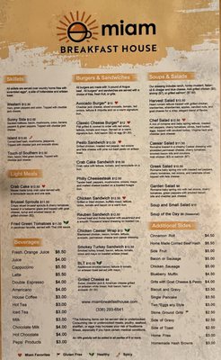 Menu photo 1 Miam Breakfast House Winston-Salem, NC Menu photo 1 Miam Breakfast House Winston-Salem, NC