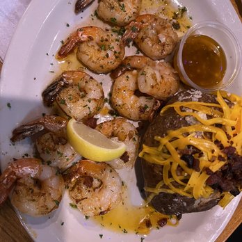 Texas Roadhouse - Shrimp skewer with baked potato - American Near Me - Gilbert, Arizona Texas Roadhouse - Shrimp skewer with baked potato - American Near Me - Gilbert, Arizona
