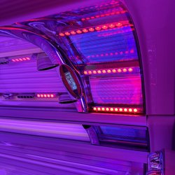 Beach House Tan - Red Light Beauty Boosters to help you create collagen.