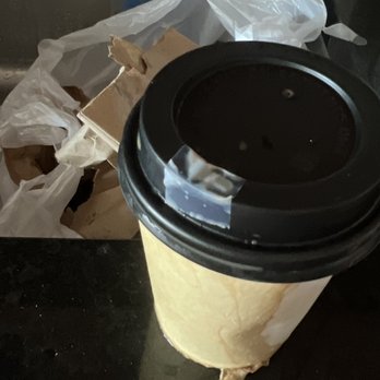 Cha Kee - Why are they using this lid and putting scotch tape over the hole for takeout?! - Chinese Near Me - New York, New York