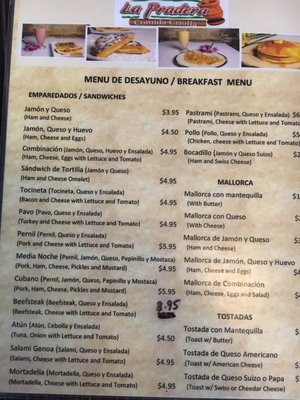 Menu photo 8 La Pradera San Juan, PR