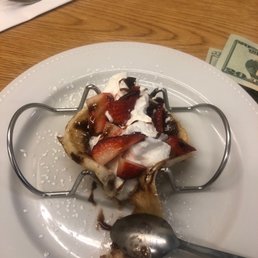Sweet pancake taco. So good !! Sweet pancake taco. So good !!