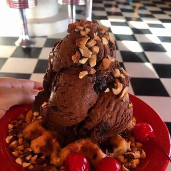 The Inside Scoop - Belgian waffle with Dark chocolate ice cream topped with roasted almond!! - Ice Cream & Frozen Yogurt Near Me - Coopersburg, Pennsylvania The Inside Scoop - Belgian waffle with Dark chocolate ice cream topped with roasted almond!! - Ice Cream & Frozen Yogurt Near Me - Coopersburg, Pennsylvania
