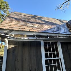 Todd Boynton Roofing & Siding - Gutter in wrong location that failed after first snowstorm.