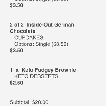 Cake Fetish - Cost/menu/proof of purchase. - Desserts Near Me - Albuquerque, New Mexico