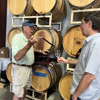 Ecluse Wines - The owner gave us a taste from the barrel - Wineries Near Me - Paso Robles, California