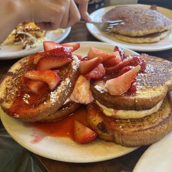 Denny's - Berry Stuffed French Toast Slam - American Near Me - Fullerton, California Denny's - Berry Stuffed French Toast Slam - American Near Me - Fullerton, California