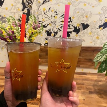 Boba Star - Passion tea and Mango green tea - Bubble Tea Near Me - Corona, California