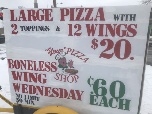 Menu photo 2 Your Pizza Shop Canton, OH