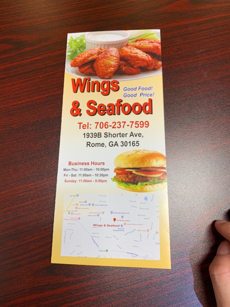 WINGS AND SEAFOOD Updated May 2024 1939 Shorter Ave, Rome,