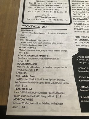 Menu photo 1 The Station Public House Penticton, BC Menu photo 1 The Station Public House Penticton, BC