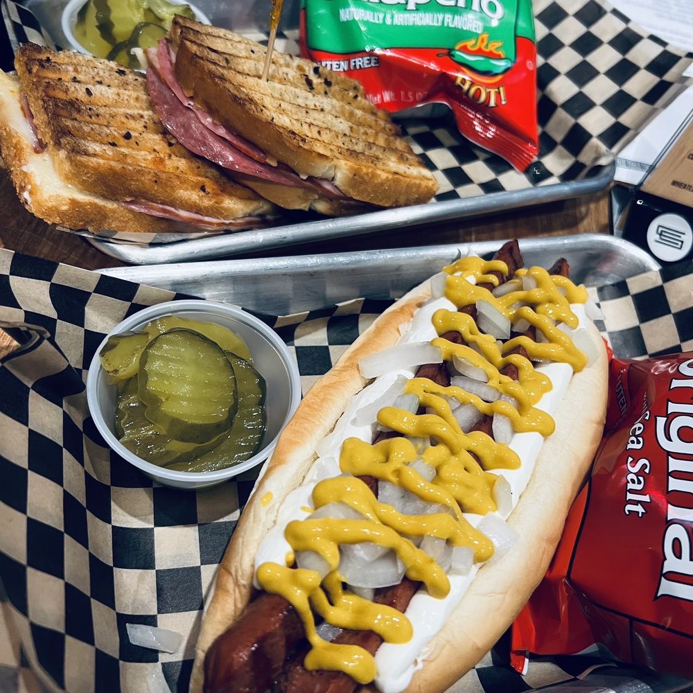 The South Sounder (hotdog) and Italian (sandwich)