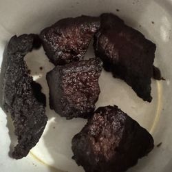 Arby's - Arby's "tender steak nuggets" burned like charcoal briquettes.