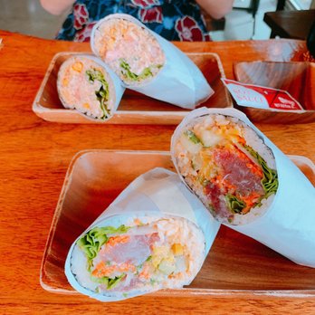 Up Roll Cafe - Honolulu - Ahi Lover (in the front) and California Crab (in the back) - Sushi Bars Near Me - Honolulu, Hawaii Up Roll Cafe - Honolulu - Ahi Lover (in the front) and California Crab (in the back) - Sushi Bars Near Me - Honolulu, Hawaii