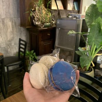 The Coffee By Hand - Macarons (cookies & cream, early grey, matcha) - Desserts Near Me - Duluth, Georgia The Coffee By Hand - Macarons (cookies & cream, early grey, matcha) - Desserts Near Me - Duluth, Georgia