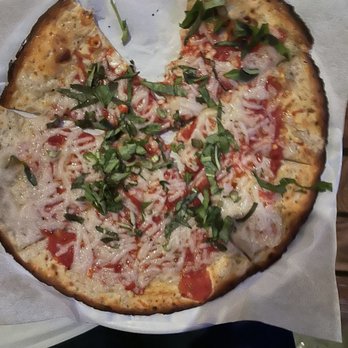 Barbusa - Cauliflower crust, vegan mozzarella cheese margarita pizza - Italian Near Me - San Diego, California Barbusa - Cauliflower crust, vegan mozzarella cheese margarita pizza - Italian Near Me - San Diego, California