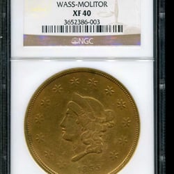 Northern Nevada Coin - A rare $50 gold coin made by a private mint in 1855. Today worth over 1,000 times its face value
