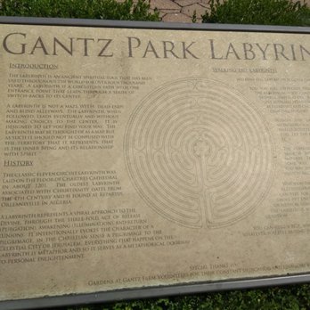 Gantz Park - Labyrinth signage - Parks Near Me - Grove City, Ohio