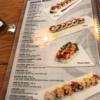 Sushi Kan - Menu of their rolls. Notice the cheeky names - Japanese Near Me - San Jose, California Sushi Kan - Menu of their rolls. Notice the cheeky names - Japanese Near Me - San Jose, California