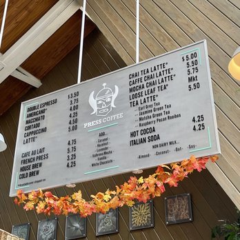 PRESS Coffee - Menu - Coffee & Tea Near Me - San Antonio, Texas PRESS Coffee - Menu - Coffee & Tea Near Me - San Antonio, Texas
