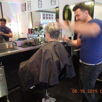 Hair Hoppers - Ben working on my late wife Marilyn's hair in 2015 at Hairhoppers. - Hair Salons Near Me - New York, New York Hair Hoppers - Ben working on my late wife Marilyn's hair in 2015 at Hairhoppers. - Hair Salons Near Me - New York, New York