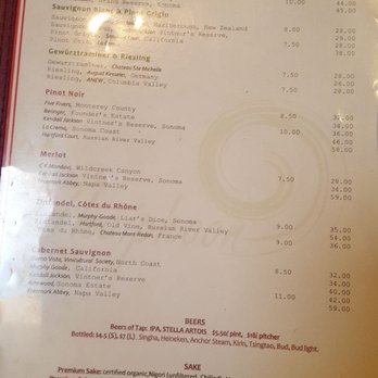 Thaiphoon - Wine list 07/26/2017 - Thai Near Me - Palo Alto, California Thaiphoon - Wine list 07/26/2017 - Thai Near Me - Palo Alto, California