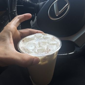 White Sparrow Coffee - Spanish Latte with cold foam - Coffee Roasteries Near Me - Tustin, California White Sparrow Coffee - Spanish Latte with cold foam - Coffee Roasteries Near Me - Tustin, California