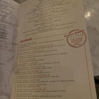 Culinary Dropout - menu - New American Near Me - Tucson, Arizona