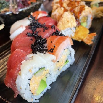Lazy Fish - Lazy Rainbow (front), Lazy Shack (back) November 9, 2025 IG: @pharmingfoodies - Sushi Bars Near Me - Frederick, Maryland