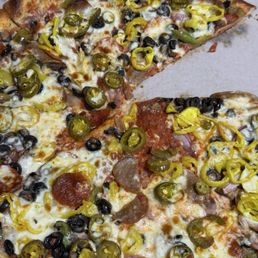 The Supremo Classico Pizza with added jalapeños. The Supremo Classico Pizza with added jalapeños.