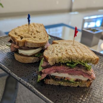 K Five Fifty - a roast beef sandwich on a tray - Cafes Near Me - San Francisco, California K Five Fifty - a roast beef sandwich on a tray - Cafes Near Me - San Francisco, California