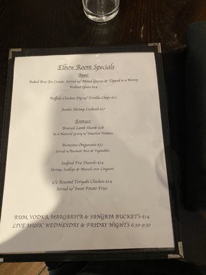 Menu photo 6 The Elbow Room Bradley Beach, NJ Menu photo 6 The Elbow Room Bradley Beach, NJ