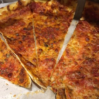 Upper Crust Pizzeria - Overdone cardboard pizza - Pizza Near Me - Boston, Massachusetts