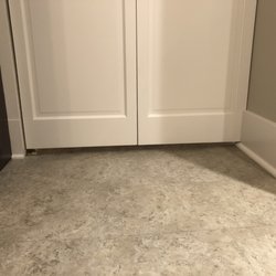 Perkin's Construction - Perfectly level even though the floor is warped (from a previous contractor). It is a mystery how he was able to do this.