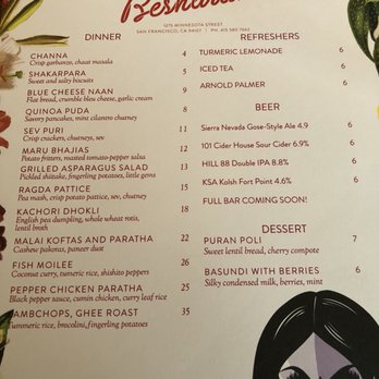 Besharam - Dinner Menu June 2018 - Indian Near Me - San Francisco, California Besharam - Dinner Menu June 2018 - Indian Near Me - San Francisco, California