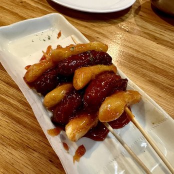 Ttobongee Chicken - Sodduk Sodduk (rice cakes + sausages with sweet & spicy sauce) - Korean Near Me - Hayward, California